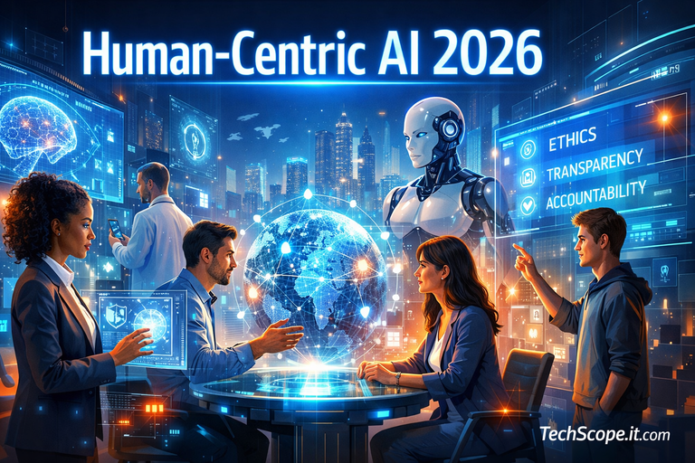 Human-Centric AI 2026 showcasing ethical AI and responsible design with human-AI collaboration