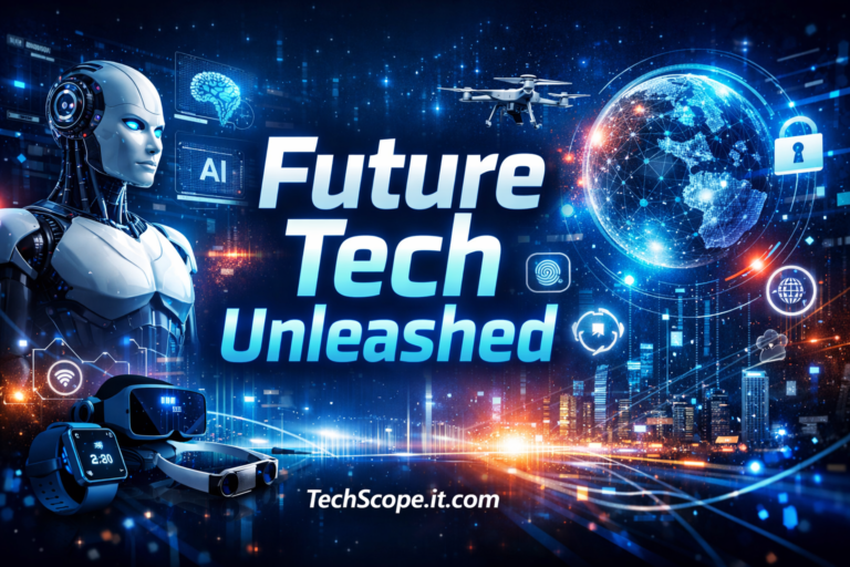 Latest Tech News showcasing AI innovation, smart gadgets, cybersecurity, and digital technology trends in 2026